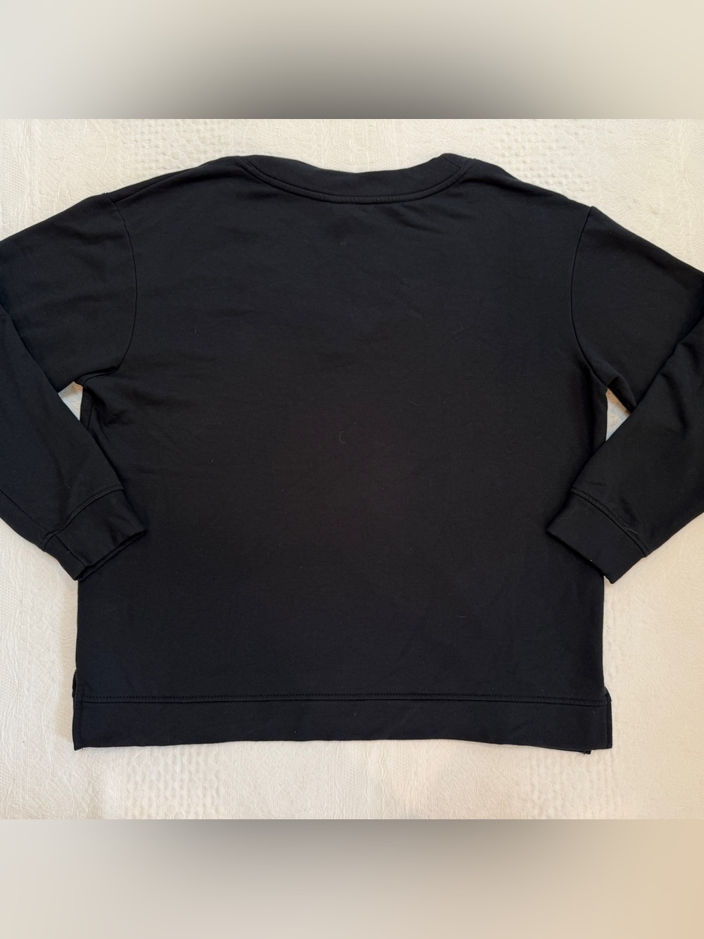 Orvis Pullover Womens L Black V Neck Long Sleeve Stretch Lightweight Sweatshirt - Picture 4 of 7